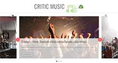 Desktop Screenshot of criticmusic.cz