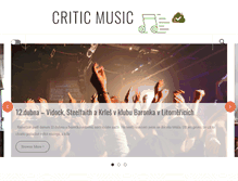 Tablet Screenshot of criticmusic.cz